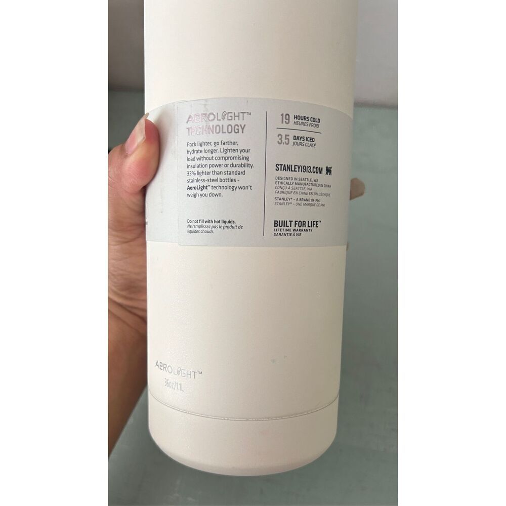Stanley ice flow bottle 36oz cream glimmer - Picture 2 of 6